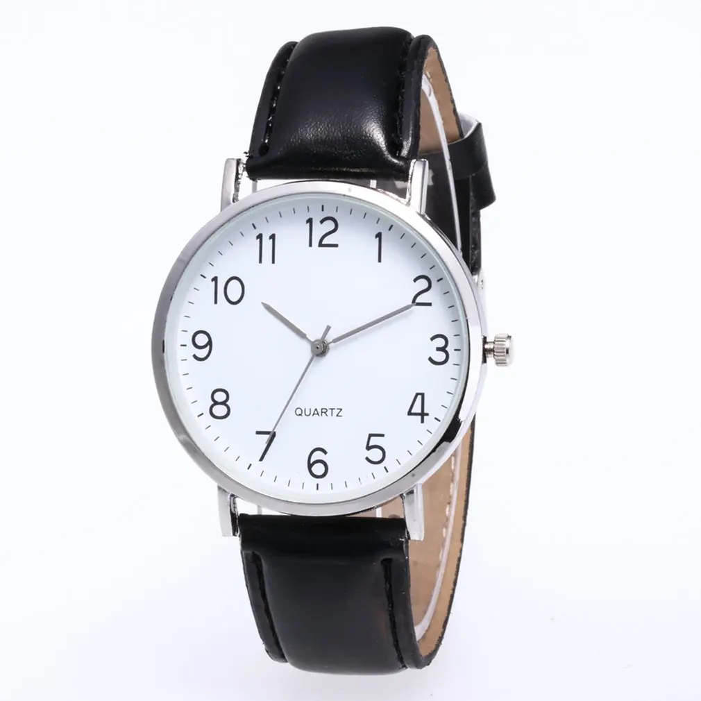 

GENBOLI Women Men Leather Band Quartz Analog Wrist Watch Simple Design Hot Fashion Luxury New ZLF0429