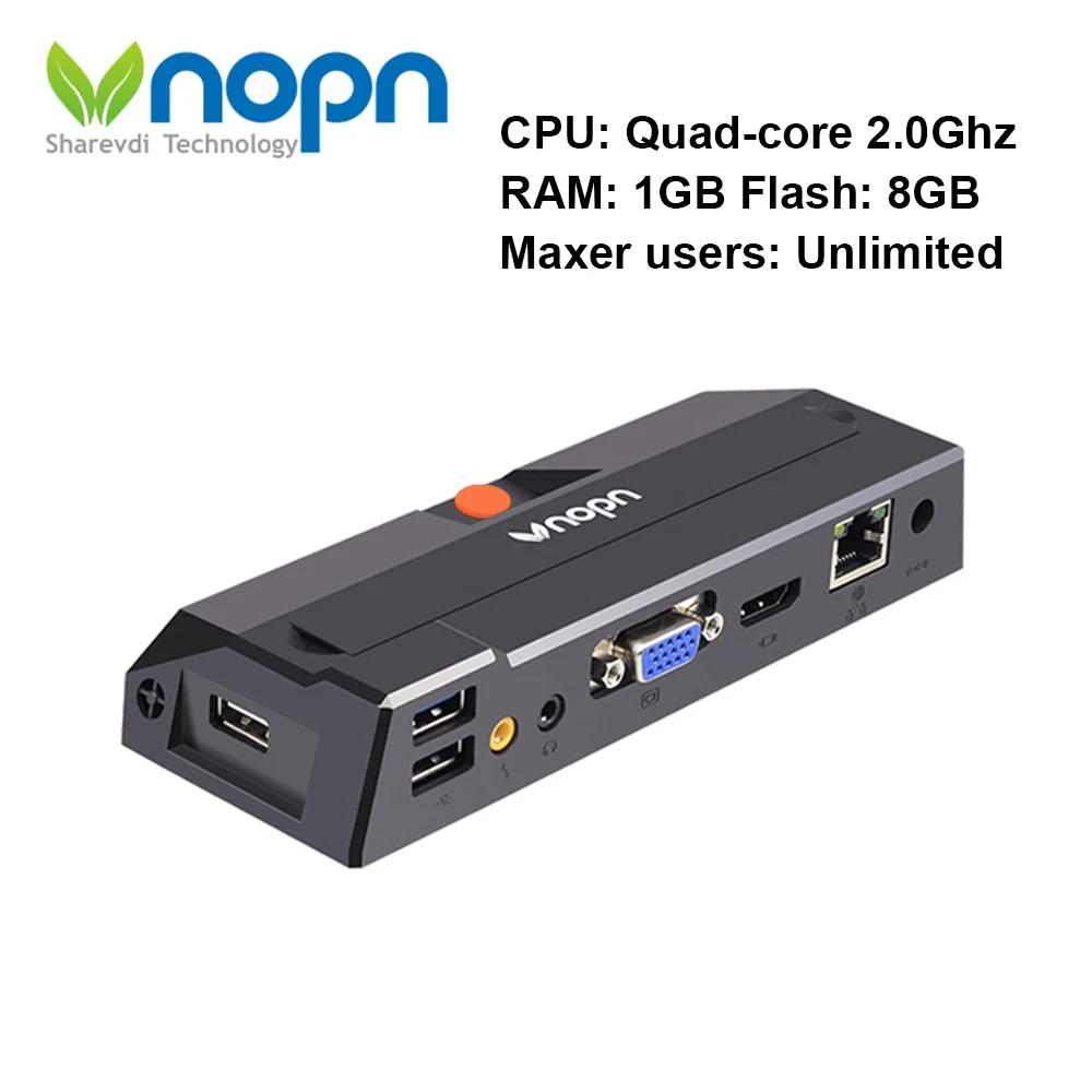 R1 Linux3.4 Thin Client Quad Core 2GHz RDP8.0 PC Station Computing Cloud Terminal Virtual Computer Zero Client 1G RAM 8G Flash