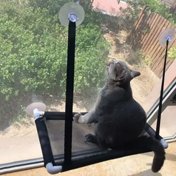

Hanging Cat Window Mat Perch Hammock Cat Kitten Safe Rest Bed with Suction Cups