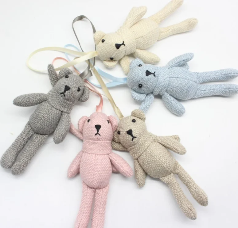 30PCS/LOT NEW Mix Colors BIG Size 18CM Bear Stuffed Plush TOY DOLL