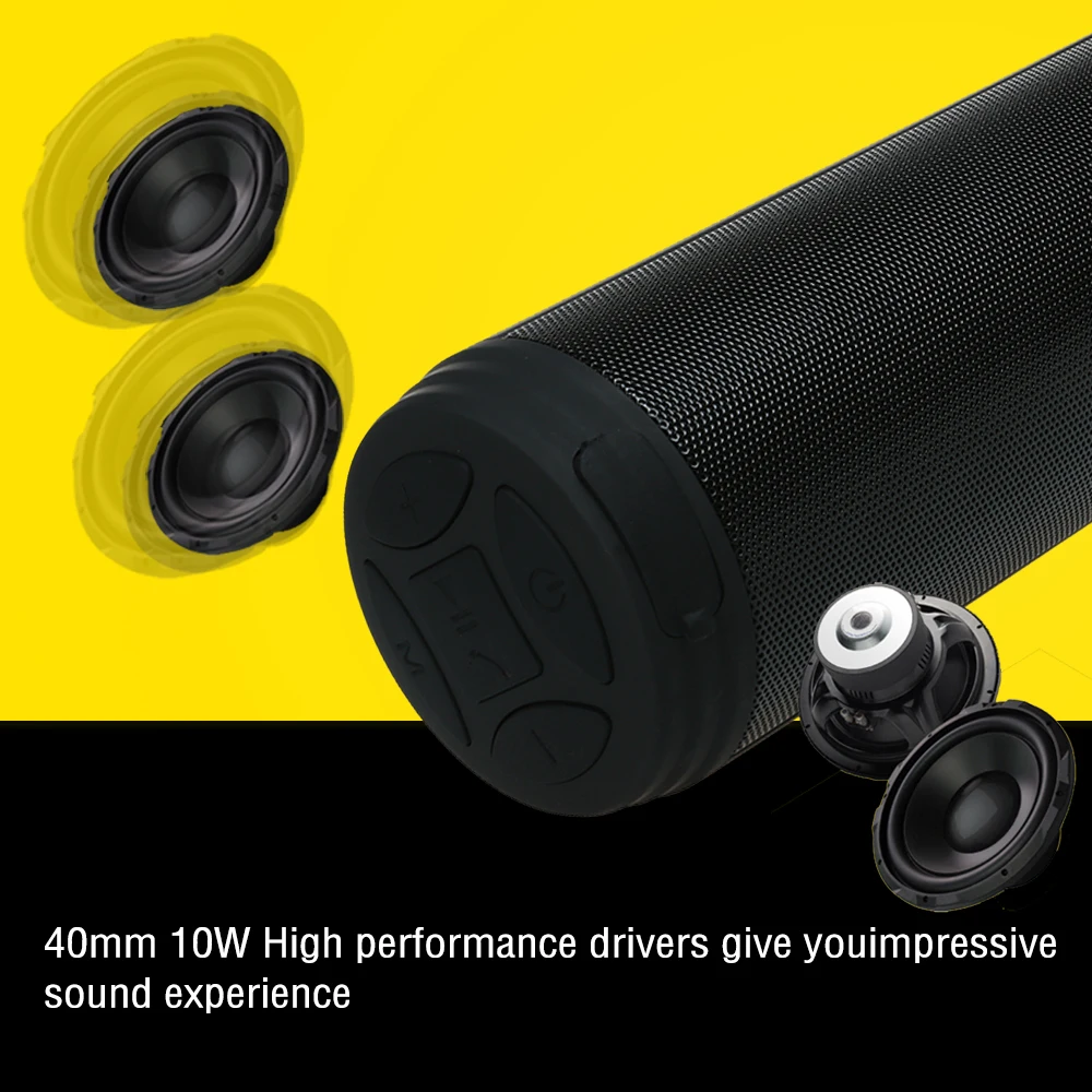 High Power Portable Wireless Bluetooth Speaker Dance loudspeaker FM TF Memory Card Outdoor Waterproof Stereo Subwoofer Amplifier