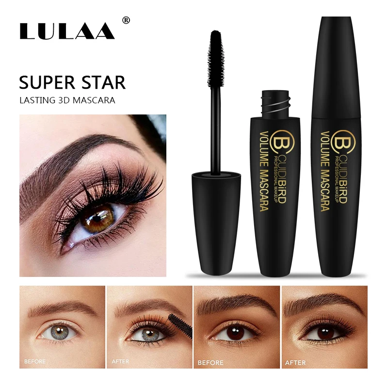 

CUIDIBDRD New 4D Silk Fiber Mascara Eye Makeup Waterproof Rimel Curly Black Thick 3D Mascara Cosmetics