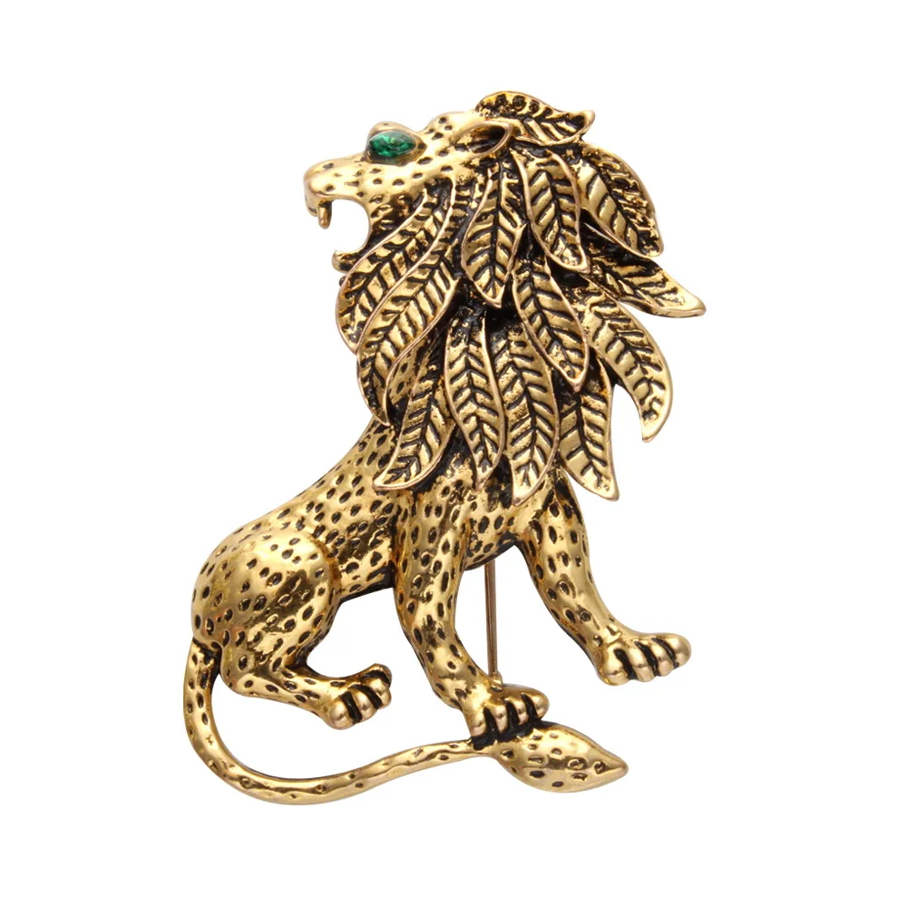 Hot Sale Free shipping Factory Diect wholesale Metal lion brooches