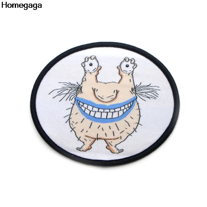 Homegaga Ahh real monster krumm DIY Вышивка Патчи пришить УТЮГ НА одежду Рюкзак украшения наклейки значки D1954 - Цвет: 1