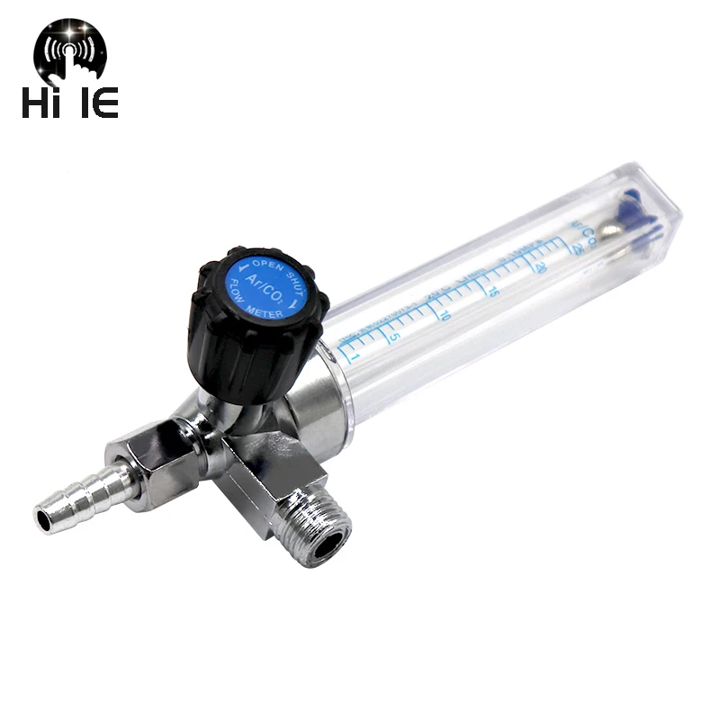

1pcs Barb Argon Flow Meter 1/4PT 0.15 MPA M14*1.5 Flow Meter Gas Argon AR/CO2 Regulator Welding Hot For Mig Weld Gauge Mayitr