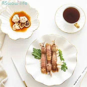 

Creative Ceramic Dish Scandinavian Household Utensils Restaurant Kitchen Supplies Soy Sauce Dipping Dishes Dessert Tableware