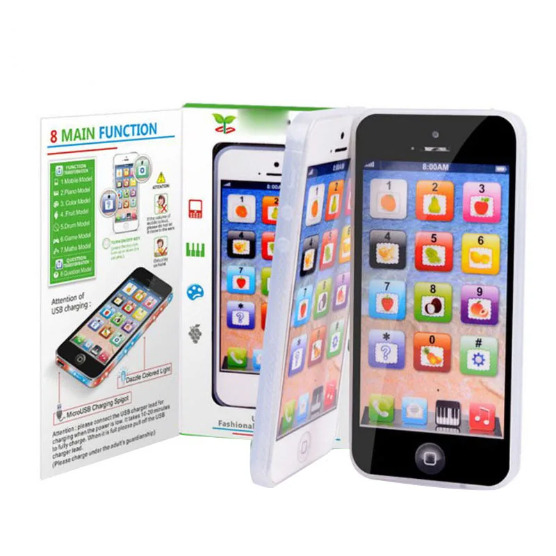 

Baby Phone Educational Toys for Children Cellphone LED Mobile Phone Music Learning Electronic Luminous Toys Kids Boys