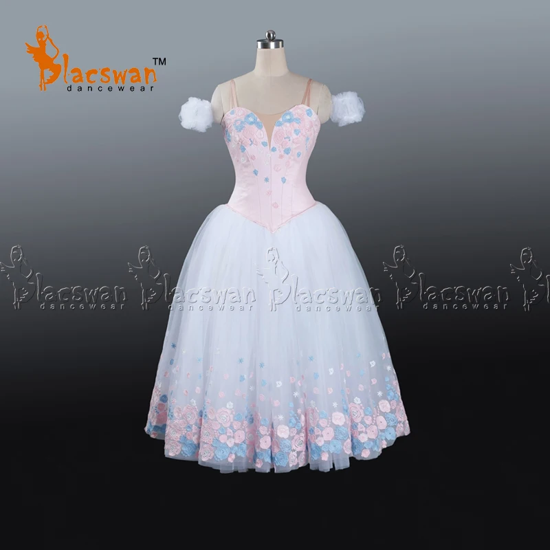 

Flower Festival Pink Romantic tutu Dress BT634 Adult nutcracker custom made stage costumes Girls Professional Long Ballet Dress