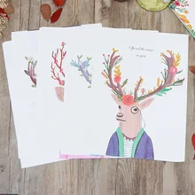 1 шт. в Корейском стиле ретро исповедь Бланки конверт комплект цветок же Романтическая любовь письмо 3 конверта-6 Бланки 4 выбор