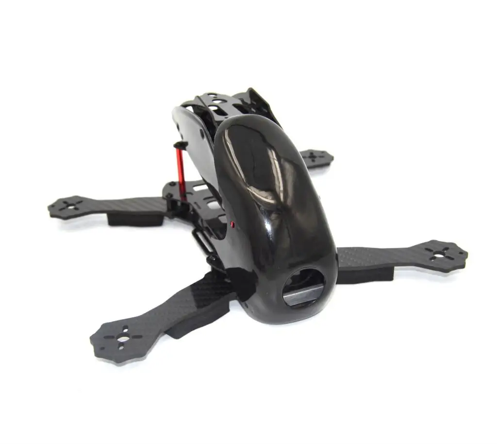 

RC plane Robocat 270mm Mini 4-axis Full Carbon Fiber Racing Mini Quadcopter Frame with Hood Cover black for FPV drone