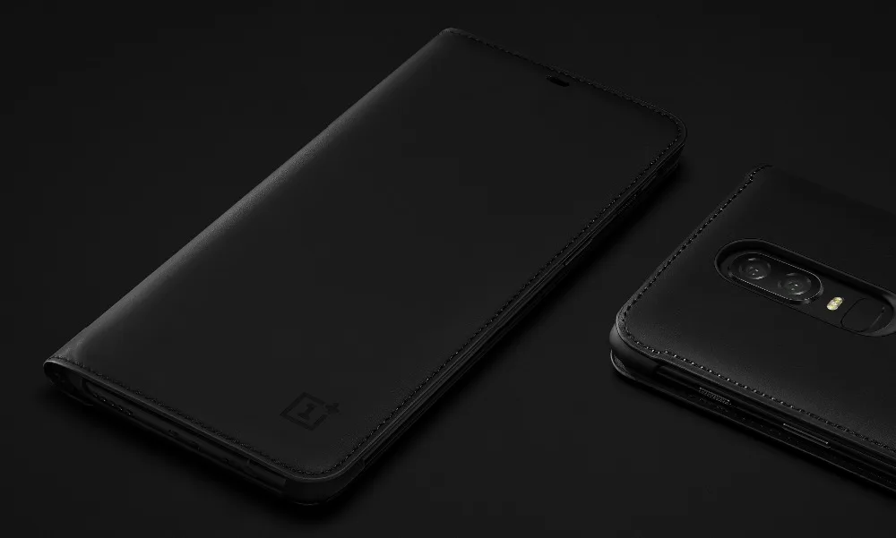 OnePlus 6 флип-чехол черный чехол из искусственной кожи пять флип-чехол умный сон Пробуждение крышка защитный экран для Oneplus6 Six