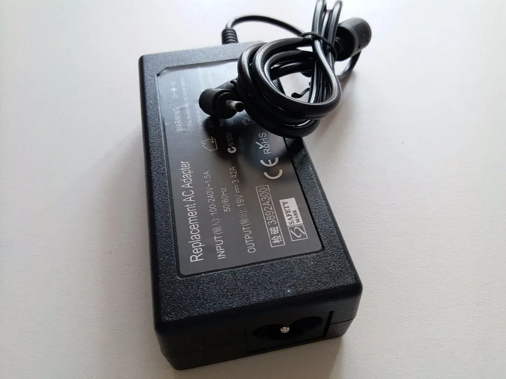 19V 3.42A 65W AC Power Adapter  Charger for Acer ChromeBook C720-2420 C720-2844 C720-2848 C720-2103