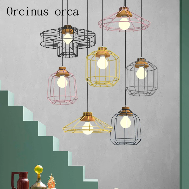 

Nordic simple dining room Bar Cafe creative Cafe Reticular Chandelier Postage free