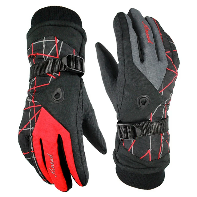 Мужские и женские сноубордические перчатки дышащие лыжные перчатки Спорт на открытом воздухе Зимние теплые ветрозащитные зимние мотоциклетные перчатки 3 размера