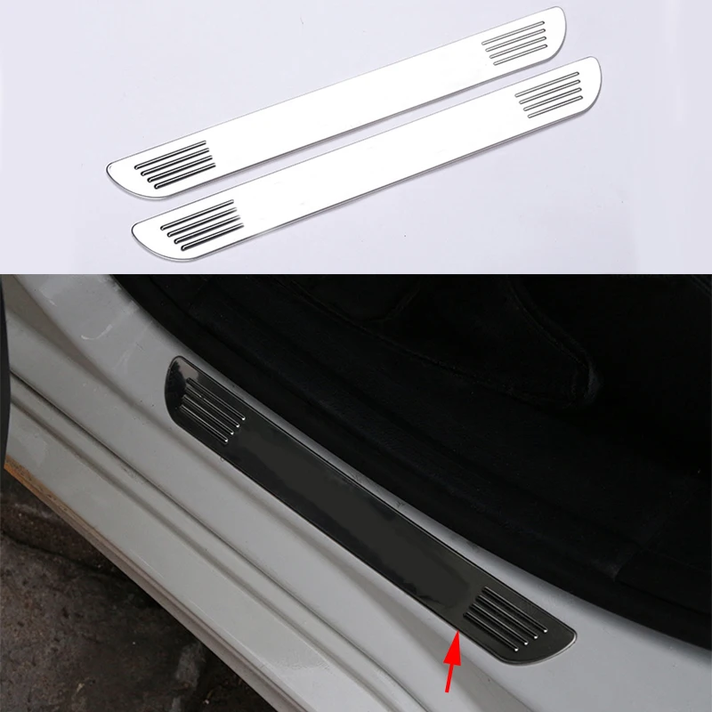 2x Front Door Sill Scuff Plate Trim Cover For Mercedes Benz CLA Class