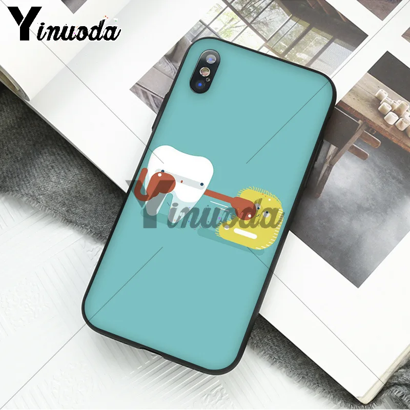 Cartoon Tooth Nurse Doctor Dentist Stethoscope Tooth Injections