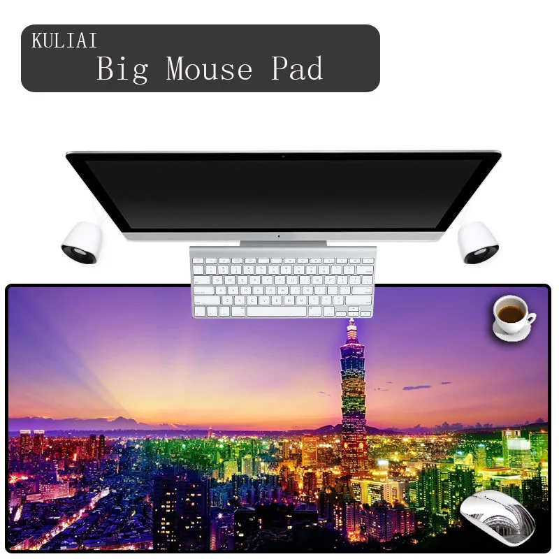 

XGZ City Landscape Mousepad Xxl Game Mouse Keyboard Mat 40x90 30x80 Player Mats Laptop Office Desk Pad Gaming Mouse Pad D.va