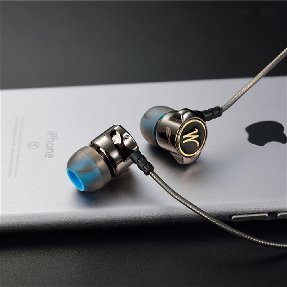 Earphones QKZ DM7 Special Edition Gold Plated Housing Headset Noise Isolating HD HiFi Earphone auriculares fone de ouvido