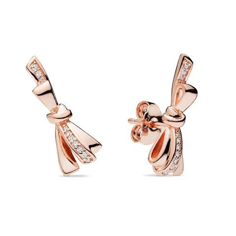 Offer 29 Styles  Infinity Stud Earring Clear CZ Fit Brand Earrings for Women Wedding Jewelry Dropshipping