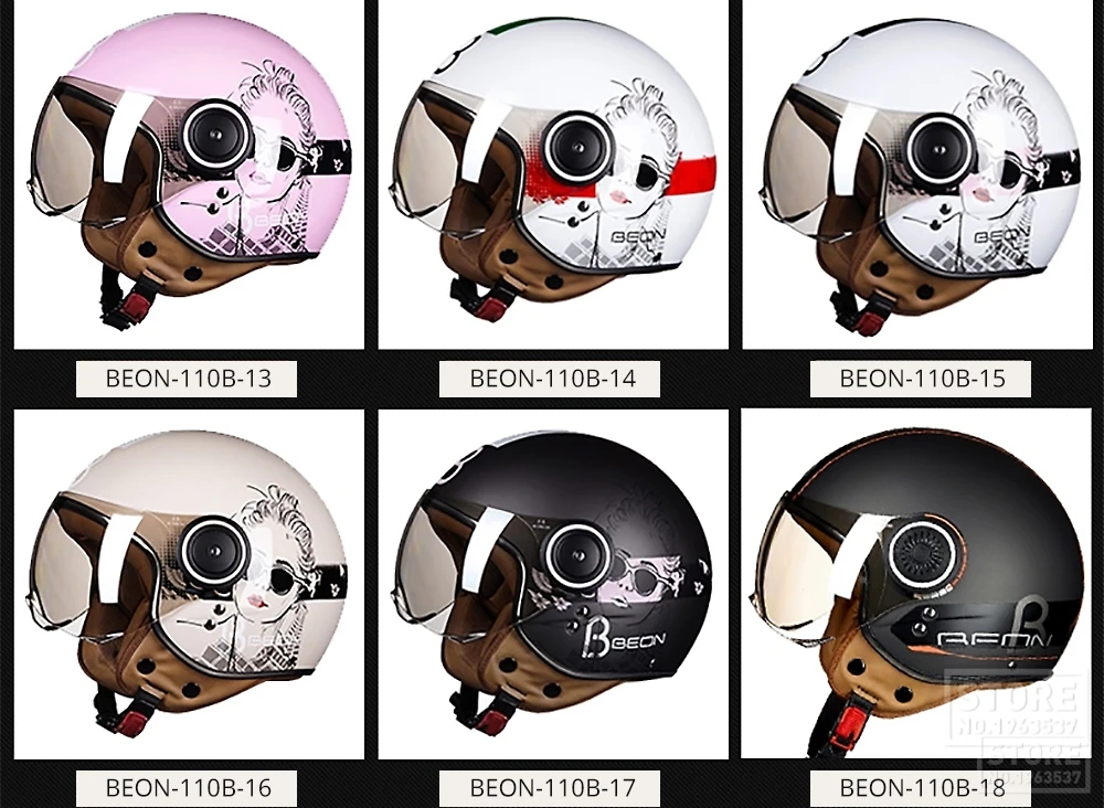 BEON мотоциклетный шлем Chopper 3/4 с открытым лицом винтажный шлем Moto Casque Casco Capacete для мужчин и женщин скутер мотоциклетный шлем