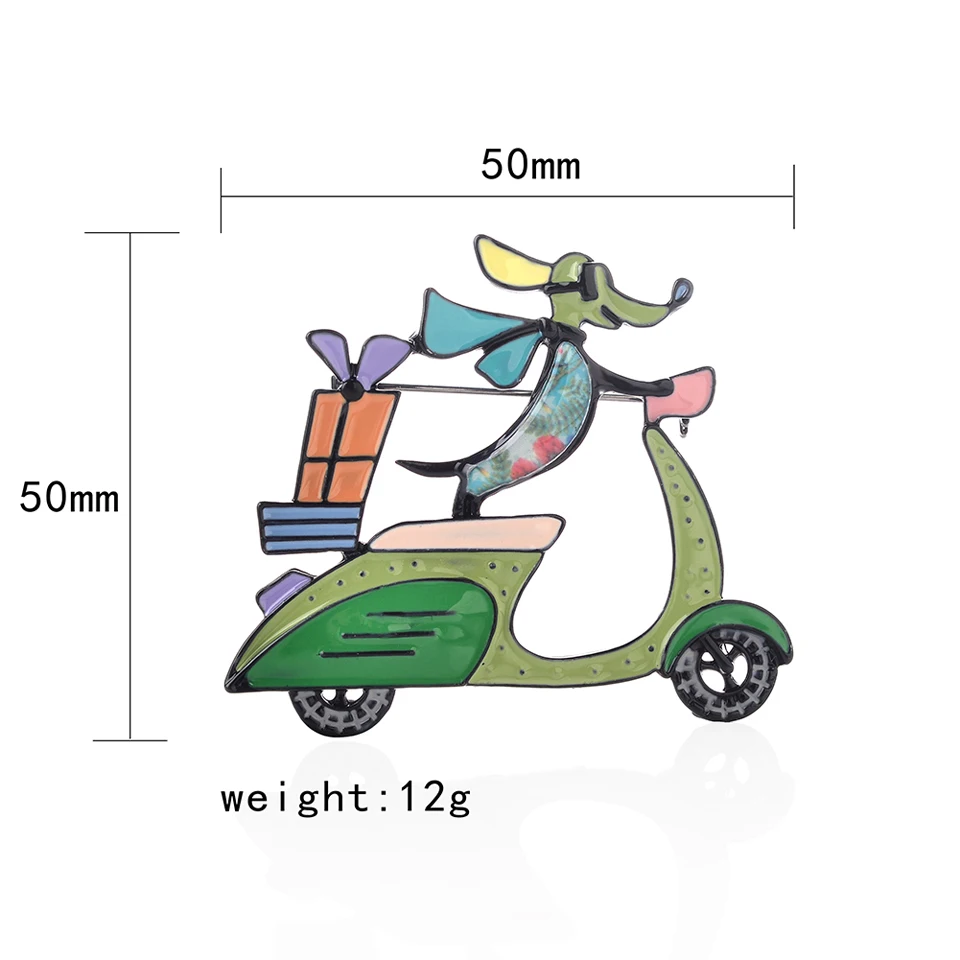 Эмалированная собачья Винтажная Брошь для женщин на булавке новые модные ювелирные изделия из цинкового сплава броши для мотоцикла Аксессуары для платья подарок