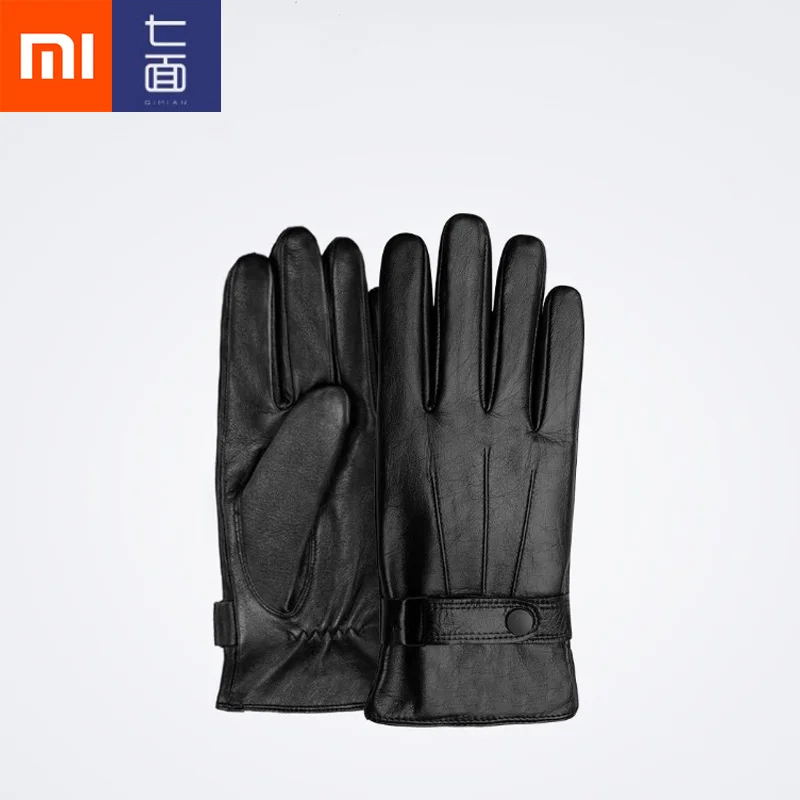 

Xiaomi Mijia Qimian Lambskin Touch Screen Gloves Spanish Raw Winter Autumn Thicken Warm unisex for driving,moto,fishing Glove