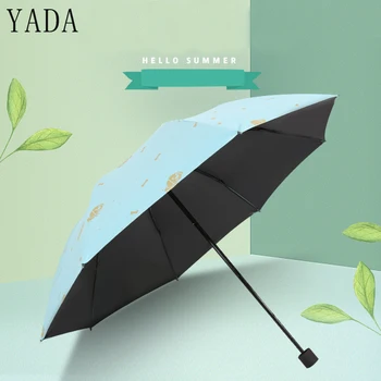 

YADA Gold Cartoon Dogs Umbrella Animal Design Cute Folding Umbrellas For Women Men Anti-UV Gift Windproof Rainy Umbrella YD143