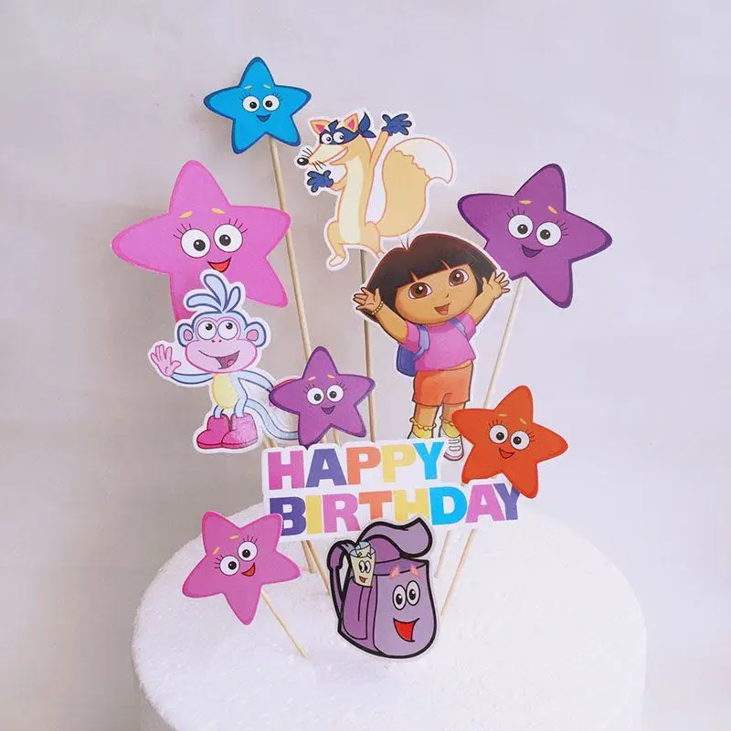 Dora & Boots topper cake - Decorated Cake by Dani Johnson - CakesDecor