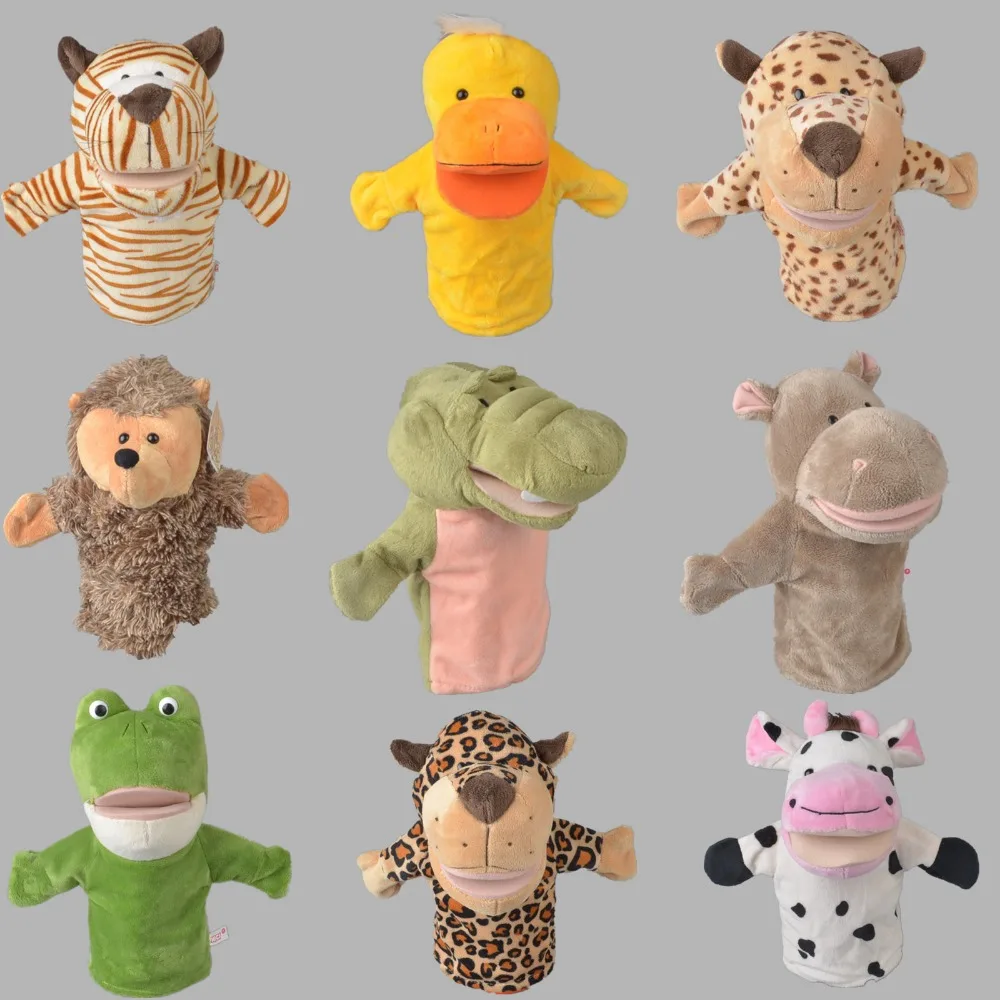 Детские плюшевые куклы с животными, Обучающие инструменты и Обучающие плюшевые игрушки, вечерние подарки