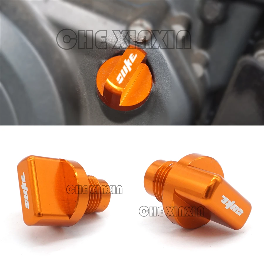 MagiDeal Aluminium Engine Case Cover Screws Plug Bolt For KTM DUKE 125/200/390 Orange 
