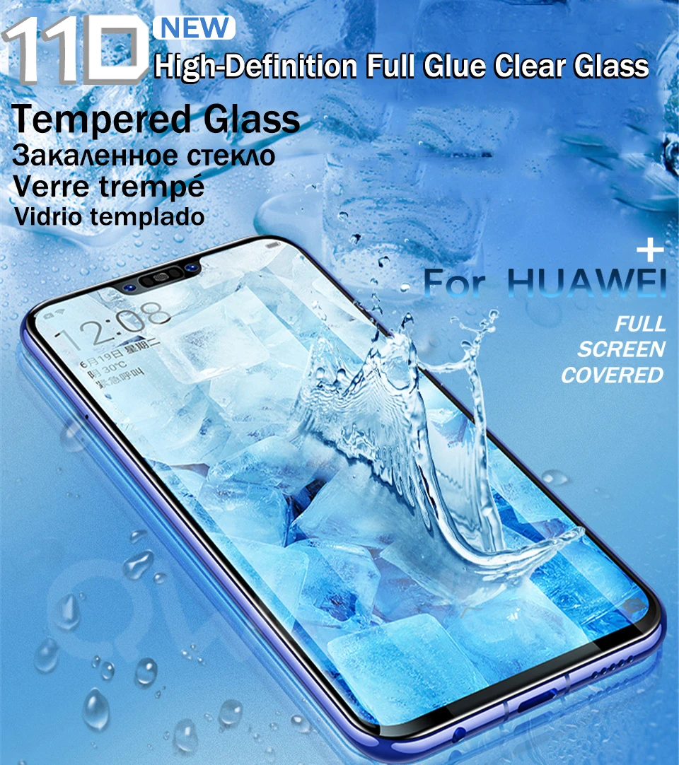 11D полное покрытие из закаленного стекла для huawei P30 Pro P20 Lite Pro P Smart Защитная пленка для экрана для mate 20 Pro 10 Lite стекло