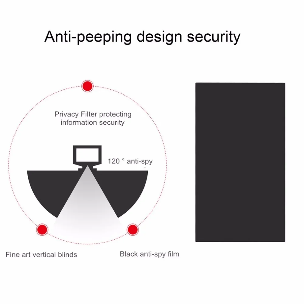 8 дюймов Privacy-защитный фильтр Anti-peeping экраны Защитная пленка для Privacy Security для 16:9 ноутбук монитор