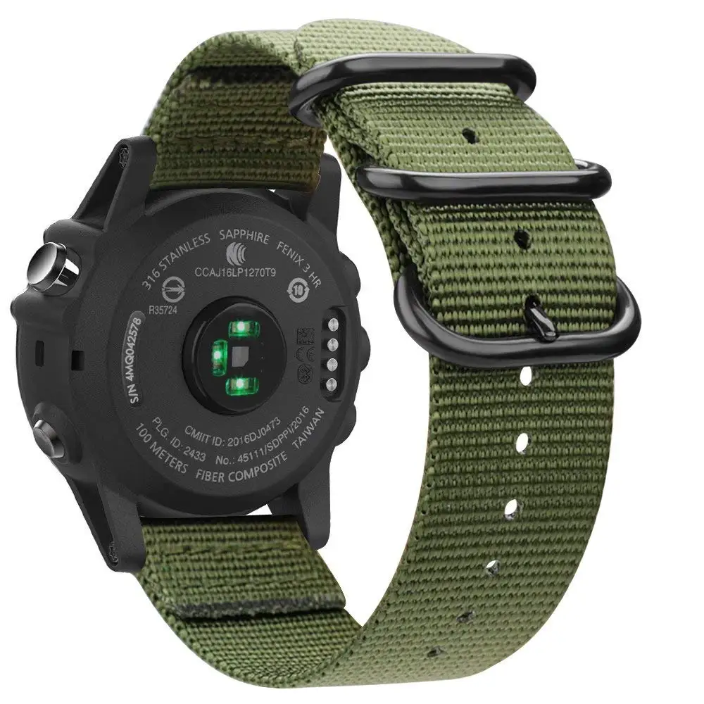 GXV Премиум Nato нейлоновый ремешок 26 мм ремешок для часов Garmin Fenix 6X/6X Pro/5X/5X Plus/Fenix 3 кольцо сменный ремешок