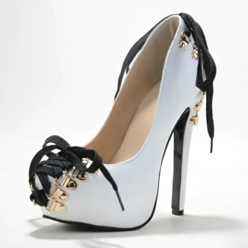 

Fashion Soft Leather Women's Stiletto Heel Pionted Toe Heel Basic Thin Belt Band zapatos mujer women shoes platform Pumps