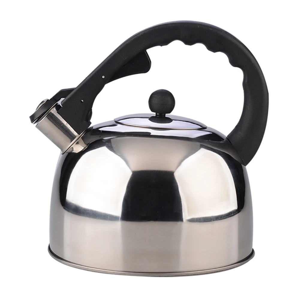 3L нержавеющая сталь Chaleira свистящая чайная Бутылка чайник для газовой плиты Bouilloire кухонная вода кофе нагреватель Котел чайник свисток ho - Цвет: Серебристый