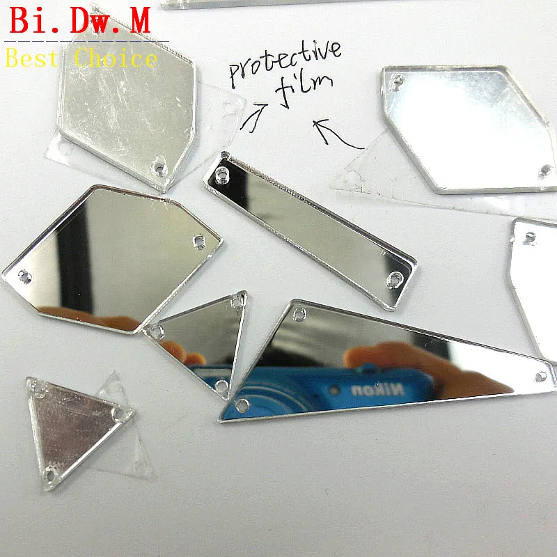 

Mixed Shape Mirror Mirrored Rhinestones Strass Crystal Stones and Crystals For Sewing Evening Dresses Decoration Accessories Diy