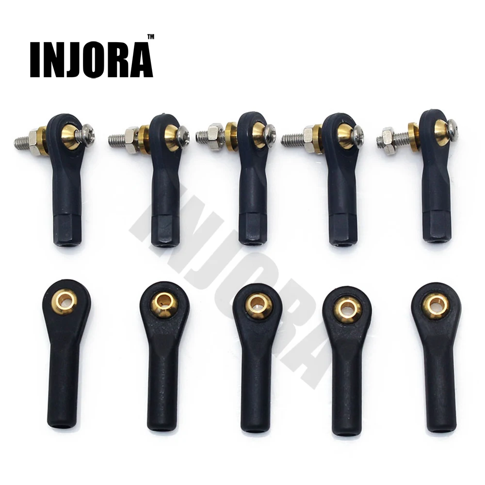 

10PCS Plastic M2 M3 Rod End / Ball End / Ball Joint with Screw for RC Boat Airplane RC Car Truck Buggy Crawler