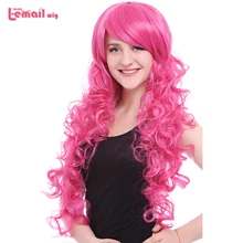 L-email парик совершенно новые 80 см розовые парики для косплея маленький пони термостойкие синтетические волосы Perucas Косплей парик