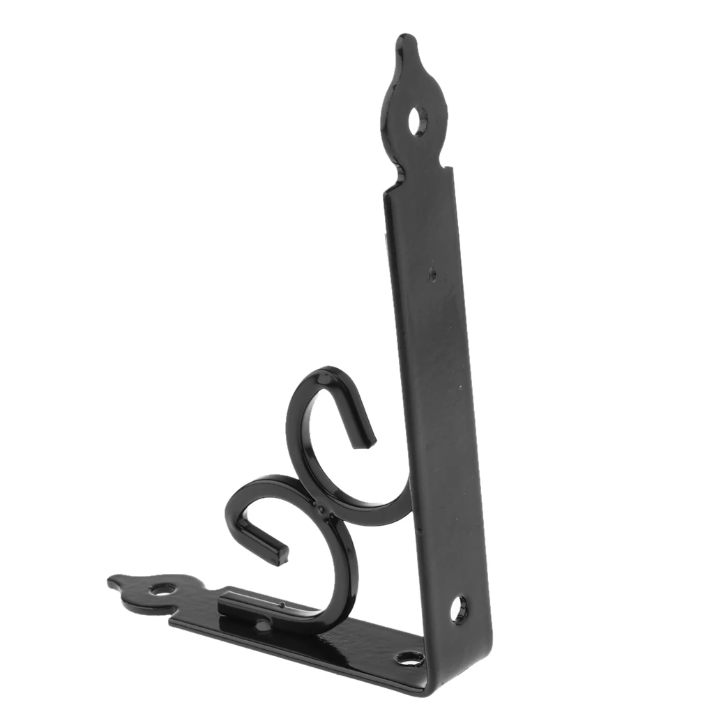 Baoblaze European-style Wall Shelf Bracket Metal HeavyDuty Supporter Floral Display Stand