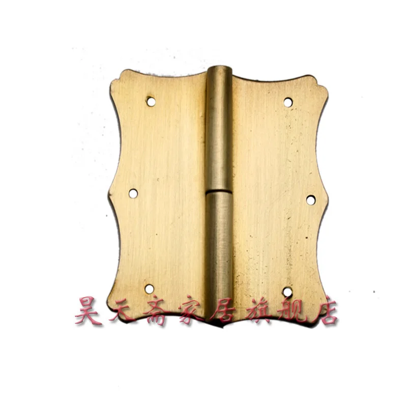 

[Haotian vegetarian] Chinese furniture copper fittings / copper hinge / hinge / roll skin / renovation copper live HTF-009