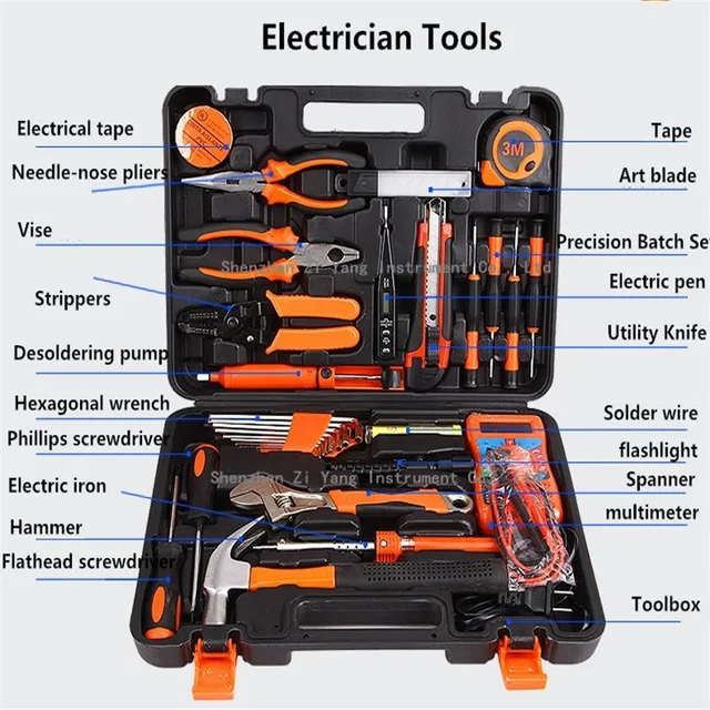 Aliexpress Buy Electrical Toolbox Manually Household Tool Kit 