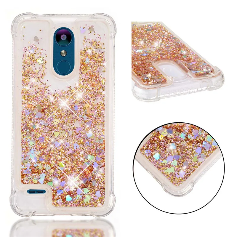 Силиконовый чехол для LG K8 2018 5 0 дюйма прозрачный жидкостный динамика блестящий из