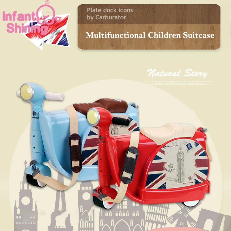 2017 хит моды Bicicleta Infantil Детский чемодан сидеть кататься на игрушке Korah детский