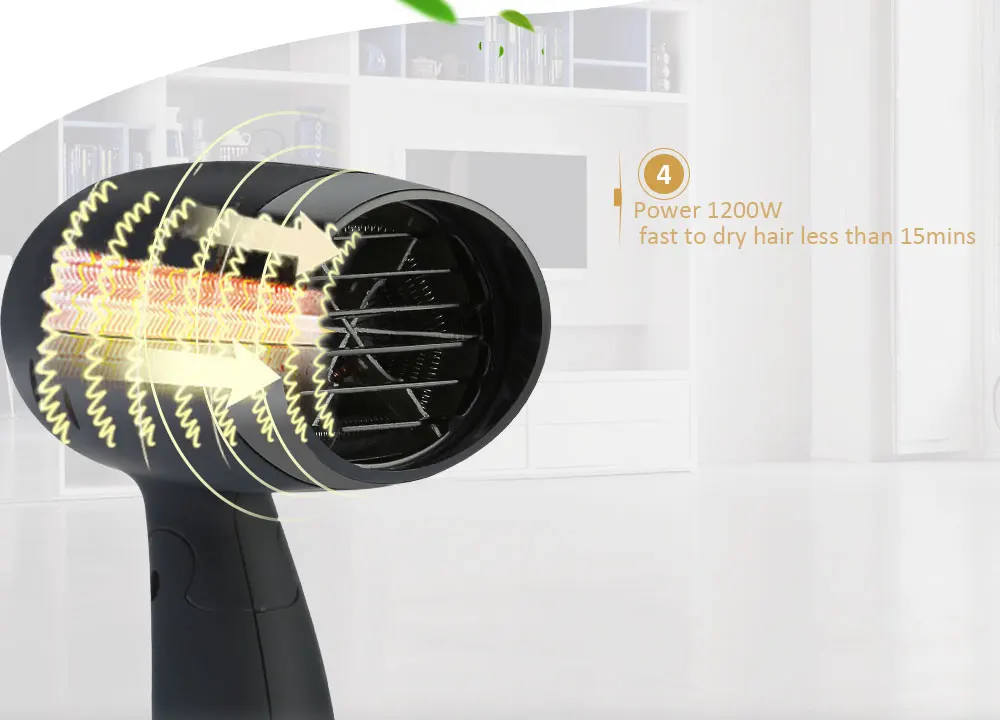 Guowei GW - 6011 Electric Mini Folding Compact Travel Hair Blow Dryer
