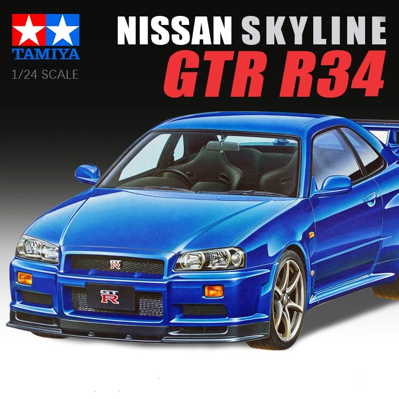 Mp Hobby 1 24 Scale Nissan Skyline Gt R R34 Assembly Car Model Building Kits Tamiya Model Building Kits Aliexpress