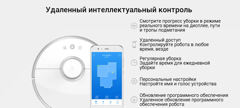Xiaomi Roborock S50 робот пылесос 2 WI-FI приложение Управление подметание и уборка с водяным баком Smart планируется очистки для дома