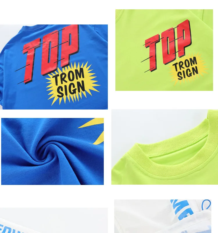 Children's clothing for boys Girls Set summer 2019 hip hop streetwear t shirt pants Childhood clothes summer clothes for kids girl (16)