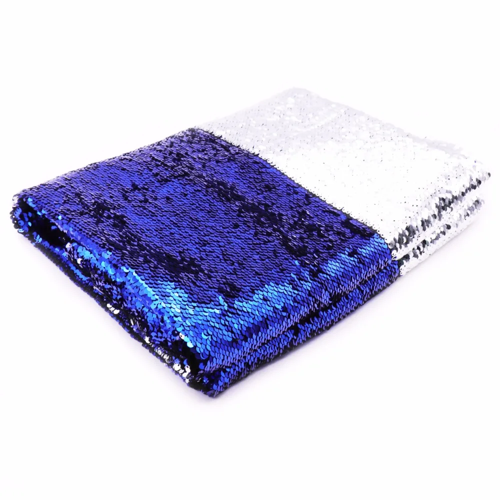 

50*130cm Mermaid Sequin Reversible Fabric Fish Scale Sewing fabric Tissue Kids Bedding Home Textile Clothes Bag DIY Decoration