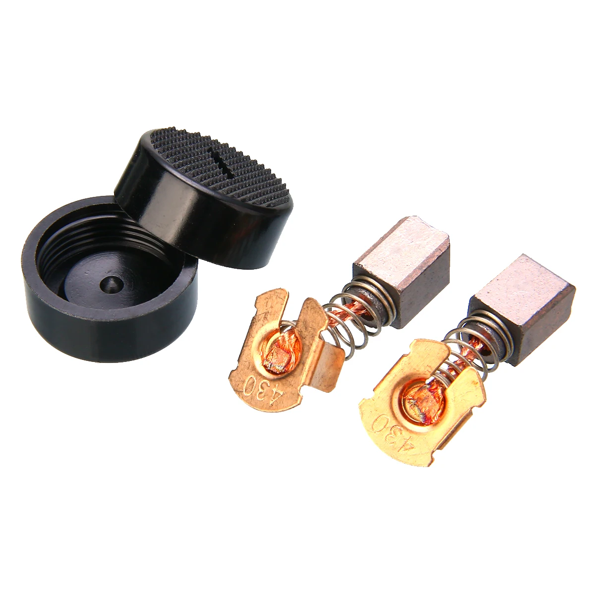 1 Pair Electric Motor Spring Carbon Brushes Replacement for BGA450 BGA452 DGA452 GA400 BGA402 With Cap for Electric Drill