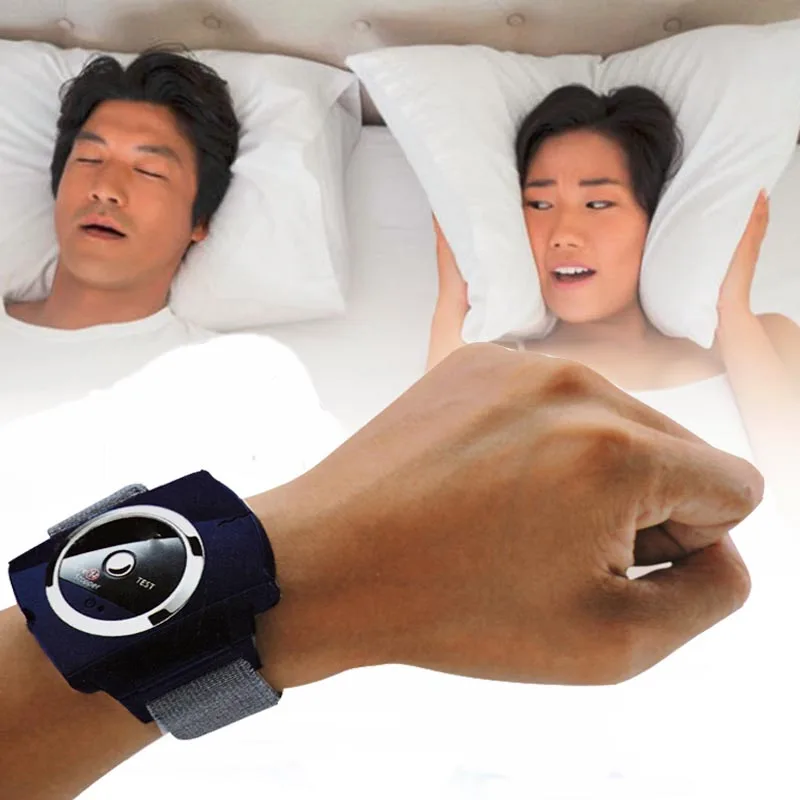 

Smart anti snore device stopper Snore Gone Stop Snoring Anti Snoring Wristband Watch Sleeping Aid Equipment Health Care Tools